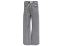 Kids ONLY light grey denim silver wide jeans